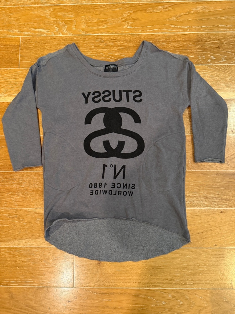 Stussy Women’s Quarter Sleeve Sweatshirt Gray